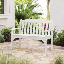 POLYWOOD Gulf Shores 48� Outdoor Bench White picture