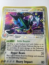 Gyarados (Delta Species) 8/110 Holon Phantoms *Reverse* Holo STAMPED Pokemon MP+ picture