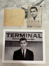 ROD SERLING -SIGNED AUTOGRAPHED ALBUM PAGE -TWILIGHT ZONE-Plus AP Photo + 2 -COA picture