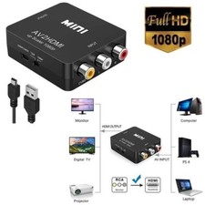 RCA AV to HDMI HD Converter Composite CVBS Audio Video Adapter Wii NES SNES picture
