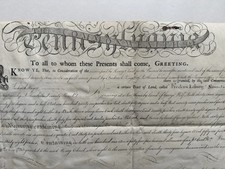 1810 Fredericksburg Pennsylvania Land Grant picture
