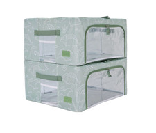 Periea Set of 2 Medium Children's Collapsible Storage Boxes - Dinosaurs picture