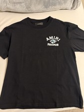 Amiri Mens HOLLYWOOD Logo Graphic T-Shirt Black Small picture