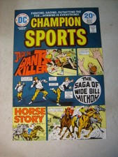 CHAMPION SPORTS #3 ART original comic book Cover Proof 1974 HORSES HICKOK DC picture