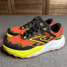 Brooks Sneakers Mens 9 Caldera 7 Orange Yellow Black Trail Running 1104151D655 picture