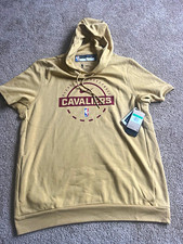 Nike Cleveland Cavaliers NBA Dri-FIT Hoodie Tan/Maroon Men's XL Tall picture