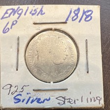 Great Britain George III Sixpence 1818 picture
