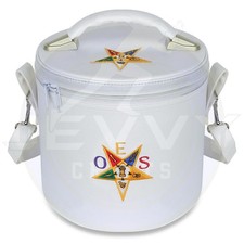 Masonic OES White Fez Case: Order of the Eastern Star Cap Holder For Freemason picture