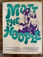 MOTT THE HOOPLE Mott 1973 ORIGINAL Promo POSTER Ian Hunter Lester Bangs picture
