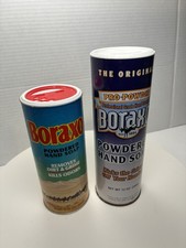 Boraxo Vintage Powdered Hand Soap Used Open Container | 2 bottles both 97%+full  picture