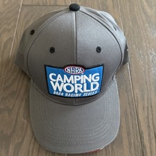 NHRA 2023 Camping World Drag Racing Series Gray Adjustable Hat Cap picture