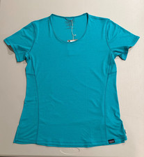 NWT Patagonia Capilene Cool Lightweight Shirt Womens Small Subtidal Blue 45765 picture