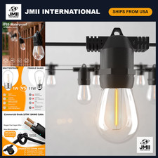 27FT LED Outdoor String Lights - Shatterproof, Waterproof, IP65, 10 Bulbs, Patio picture