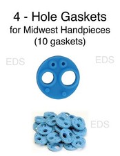 Midwest 4 Hole Handpiece Gasket - Autoclavable USA made Qty 10 gaskets  picture