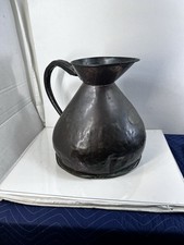 Antique Victorian Huge Copper 4 Gallon Measuring Wine Jug Pitcher Farmhouse picture