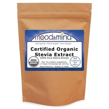 White Stevia Extract Powder 100% Organic +Micro-scoop - No Fillers 4 oz (112g) picture