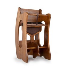 CONSDAN 3 in 1 High Kids Chair, Rocking Horse, USA Grown Hardwood Kids Desk picture