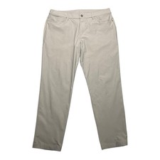 Lululemon ABC Classic Fit & Pant Mens 36x30 Gray Silver Drop Warpstreme Logo picture