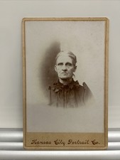 Antique Photograph Older Woman Mounted Photo Kansas City Portrait Co picture