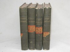 4 antique books W. Scott's book lot Collection of British Authors  LEIPZIG 1845 picture