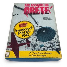 Avalon Hill Air Assault on Crete Invasion of Malta 1942 Board Game 823 Vintage picture