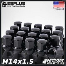 20 Pc Jaguar OEM Lug Nut Black M14x1.5 7/8