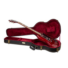 Crossrock Wooden Case-Fits SG Electric Guitars-Vintage Hardware, -Black picture