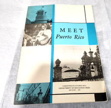 Meet Puerto Rico Department Of Education Press San Juan Booklet Vintage 1959 picture