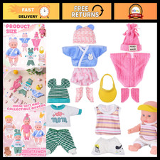 4 Set Doll Clothes 6-7 Inch Reborn Baby Outfits Costumes for Christmas & Birthda picture