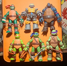Nickelodeon TMNT Action Figure Set Raphael Leonardo Donatello Michelangelo Slash picture