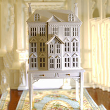 1/12 Miniature Handmade Wood Doll House Castle Cabinet Dollhouse Scene Decor picture