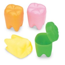 Smile Makers DEN144 Rainbow Tooth Holders Assorted Colors 144/Bx picture
