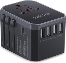 EPICKA Universal Travel Adapter, European Plug Adapter (Not a Grey  picture