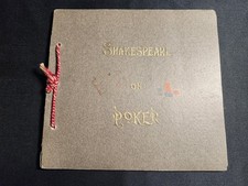 Antique 1906 Shakespeare on Poker Martha Ballard Rare String Bound Book Denver picture
