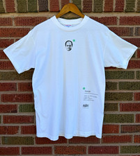 Vintage ‘93 Seinfeld George White Graphic Print Crew Neck Short Sleeve T-Shirt L picture