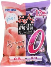 6 Packs Orihiro 0 Calories Peach & Kyoho Grapes Jelly Delicious 216g ea NEW picture