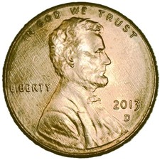US 2013 D Lincoln Shield Cent Copper Penny Ungraded, Circulated Denver Mint picture