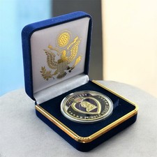 PURPLE HEART FOR MILITARY MERIT CHALLENGE Coin in Blue Velvet Case ·PERFECT GIFT picture
