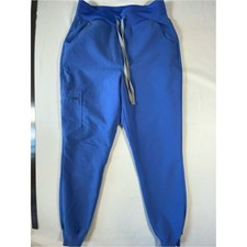 Figs Womens Ceil Blue Zamora Jogger Scrub Pants Size S Slim Fit Cargo Blue picture