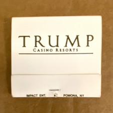 Trump Casino Resorts Collectible Matchbook Impact Ent Pomona NY 1-877-DJ TRUMP picture