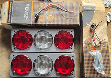 Vintage NOS Signal-Stat 1653 3-Lamp Module Tail Lights Pair Matching Kit In Box picture