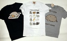 Pusheen The Cat 3 Shirt Bundle SO LAZY - PIZZA BOX - I LOVE KITTIES T-Shirt NWT  picture