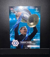 20/21 Topps Now UEFA Champions League Thomas Tuchel /99 Blue Chelsea UCL #080 picture