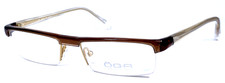 OGA MOREL FRANCE 1403 NOS Brown Clear Eyeglasses Frame 52-17-140 picture