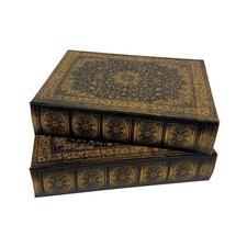 Bellagio-Italia Old World Book Box Persian High Capacity CD/DVD Storage Binder picture