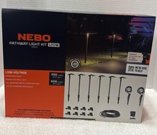 Nebo Low Voltage Pathway Light Kit #0003 with 6 Path Lights & 2 Spot Lights NEW picture