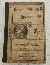 Three Vintage Children's Religious Question Books from the Late 1800s picture