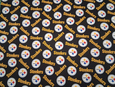 NFL PITTSBURG STEELERS FABRIC  - 100% COTTON - 1/2 YARD - NEW DESIGN picture