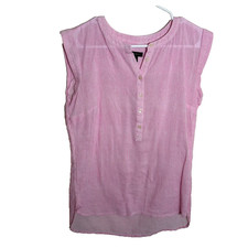 Talbots Blouse Women's XS Pink V-Neck Sleeveless Lightweight Shirt Tank Top picture