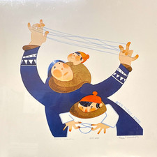 Rie Munoz 1995 “Cat's Cradle” Signed Numbered Limited Edition Print Paper picture